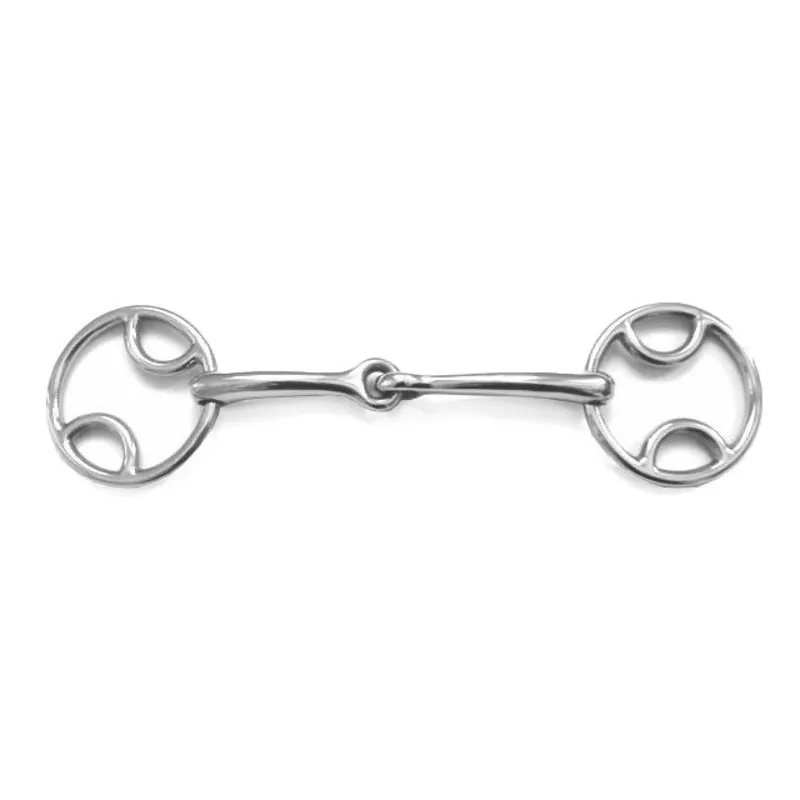 Shires Loop Ring Bevel Snaffle Single Jointed Bit-1