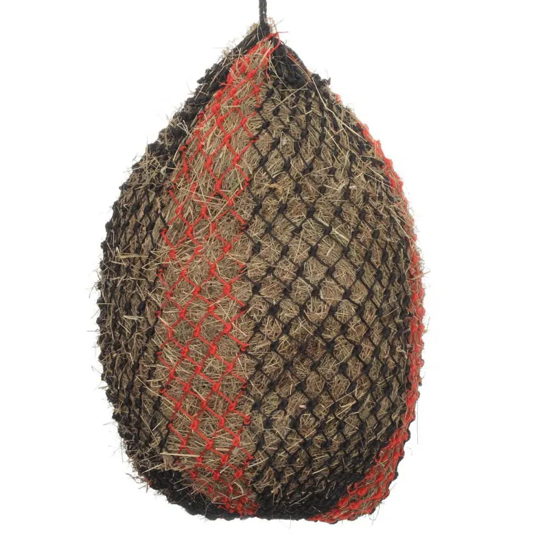 Shires Deluxe Haylage 45in Hay Net - Black/Red-1