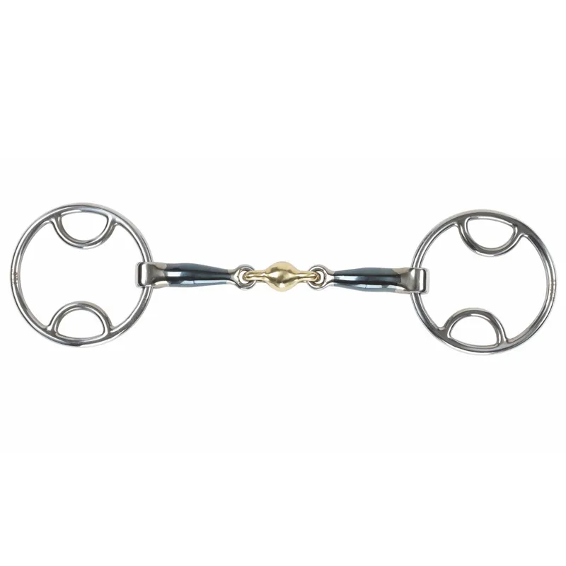 Shires Loop Ring Blue Sweet Iron Lozenge Bit