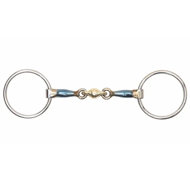 Shires Loose Ring Blue Sweet Iron Lozenge Bit