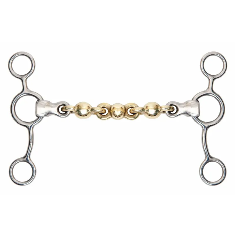 Shires Tom Thumb Brass Waterford Gag Bit
