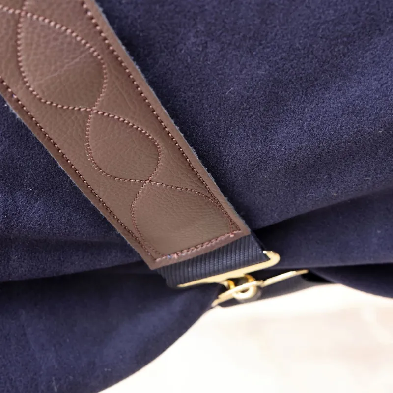 Shires Deluxe Fleece Cooler - Navy-1