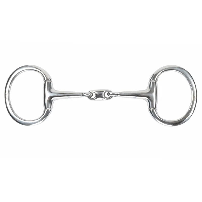 Shires Flat Ring Eggbutt Bit with Lozenge