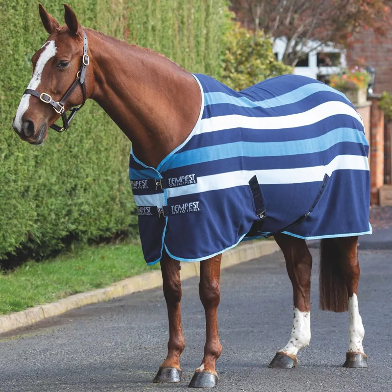 Shires Tempest Original Newmarket Fleece Cooler - Blue-1