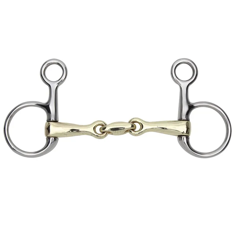 Shires Hanging Cheek with Brass Alloy Mouth Bit