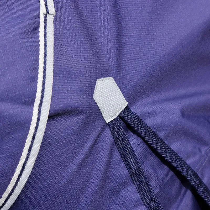 Shires Highlander Original 0g Detach-A-Neck Turnout Blanket - Navy-2