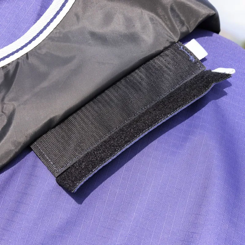 Shires Highlander Original 0g Detach-A-Neck Turnout Blanket - Navy-3