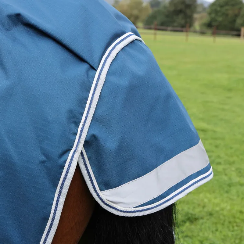 Shires Highlander Original 50g Detach-A-Neck Turnout Blanket - Ocean-6