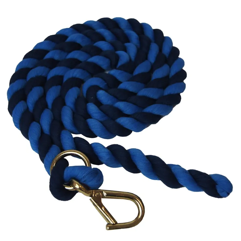 Shires Two-Tone Lead Rope - Navy/Blue-1