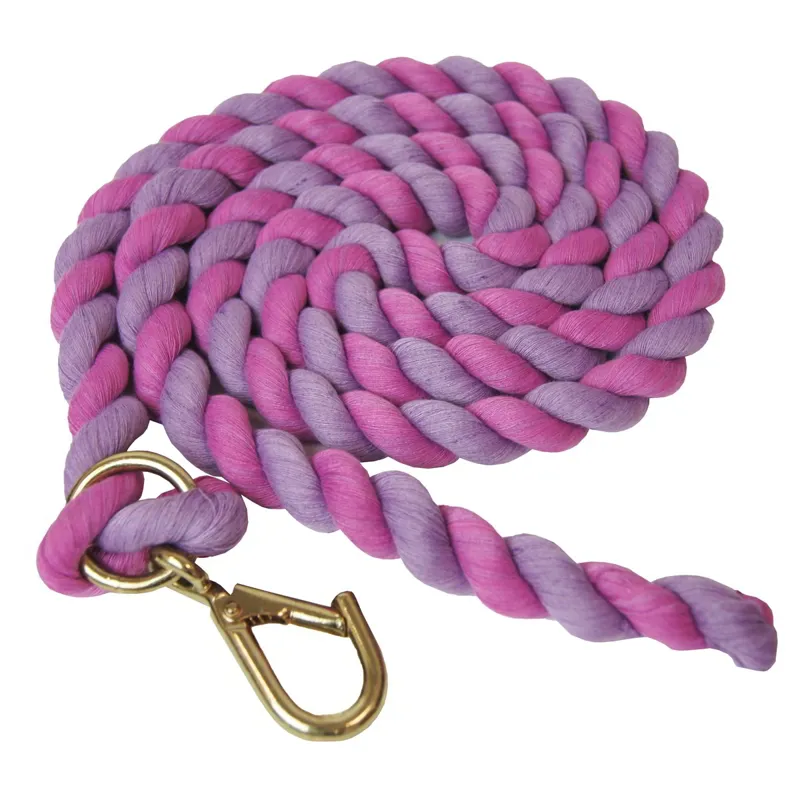 Shires Two-Tone Lead Rope - Pink/Lilac-1