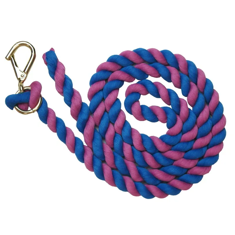 Shires Two-Tone Lead Rope - Blue/Pink-1