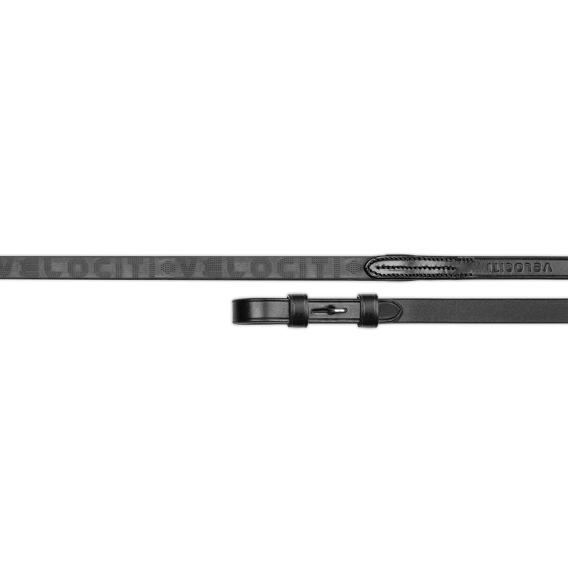 Velociti Lusso Rubber Grip Reins - Black