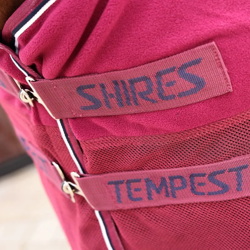Shires Tempest Original Fleece/Mesh Cooler - Maroon-1