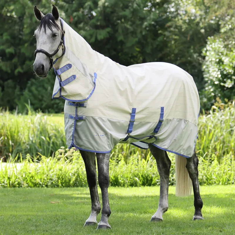 Shires Tempest Original Summer Shield Mesh Combo Neck Sheet - Grey