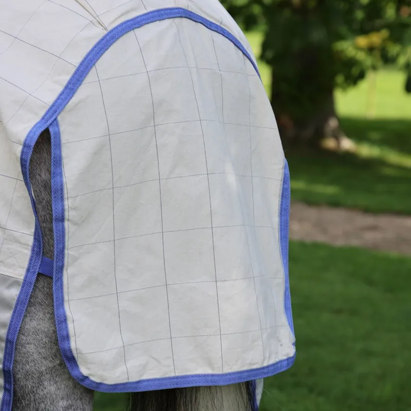 Shires Tempest Original Summer Shield Mesh Combo Neck Sheet - Grey-3