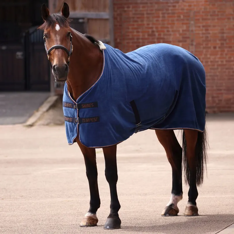 Shires Tempest Ultra Drying Rug - Navy-1
