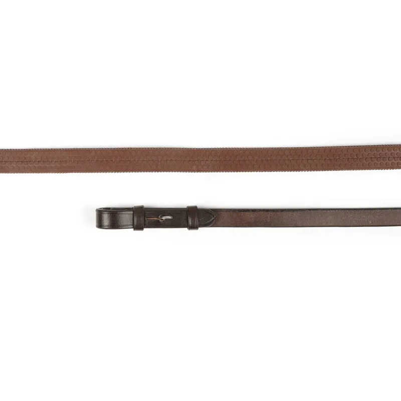 Velociti GARA Rubber Grip Reins - Havana