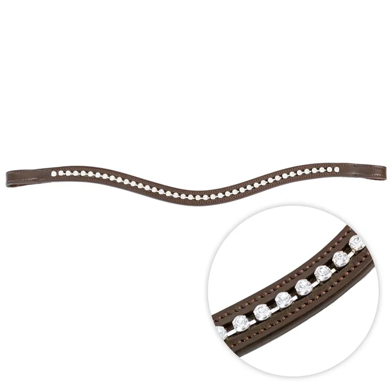 Velociti GARA Large Crystal Browband - Havana/Clear