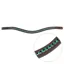 Shires Velociti GARA Large Crystal Browband - Havana/Green