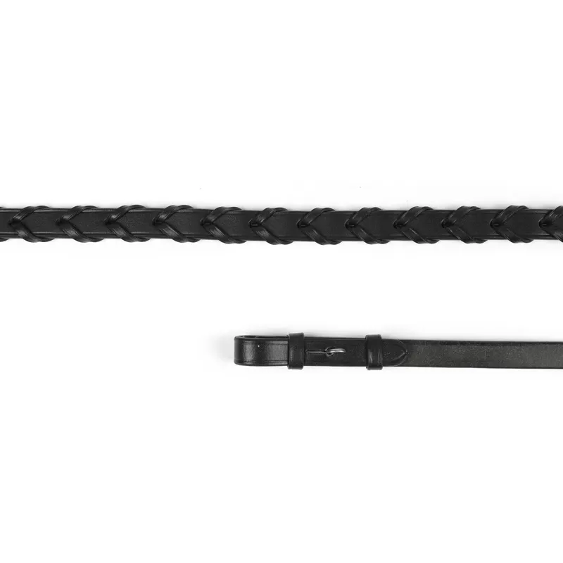 Velociti GARA Laced Leather Reins - Black