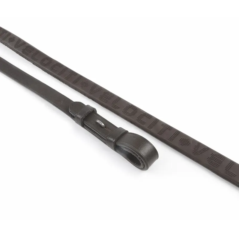 Velociti RAPIDA Rubber Reins - Havana