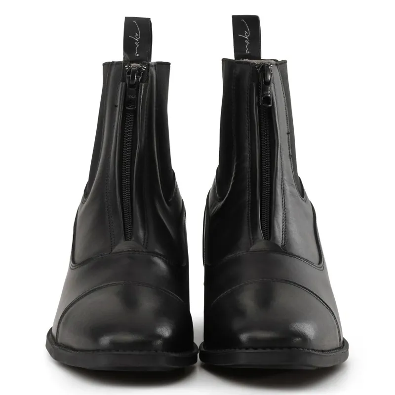 Dy'on Front Zip Paddock Boots - Black-3