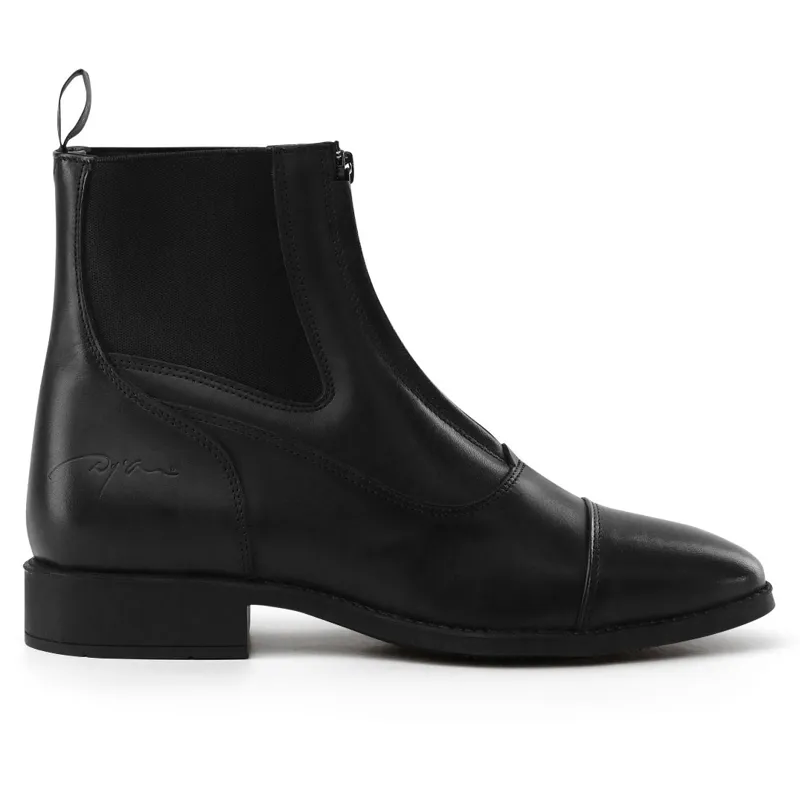 Dy'on Front Zip Paddock Boots - Black-4