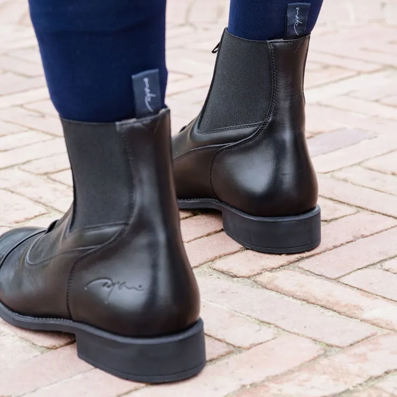 Dy'on Front Zip Paddock Boots - Black-6