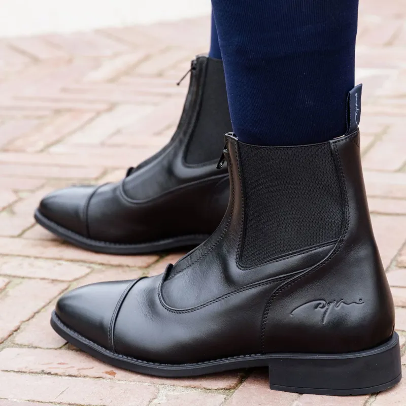Dy'on Front Zip Paddock Boots - Black-7