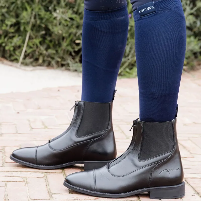 Dy'on Front Zip Paddock Boots - Black-5