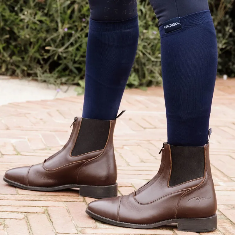 Dy'on Front Zip Paddock Boots - Brown-1