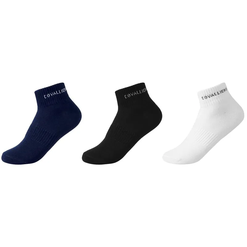 Covalliero Sport Short Socks 3 Pack - Dark Navy/Black/White