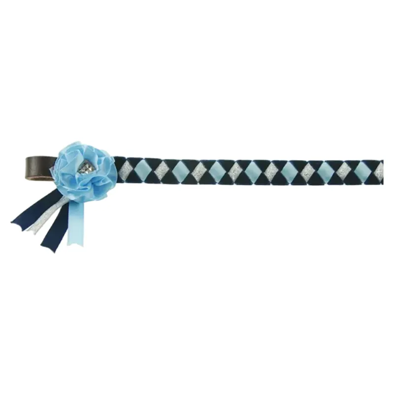 ShowQuest Skipton Browband - Navy/Pale Blue/Silver