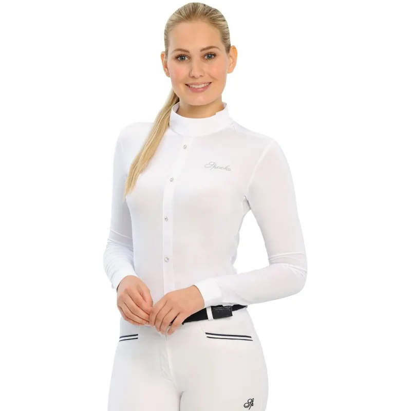 Spooks Fideliah Long Sleeve Womens Competition Shirt - White