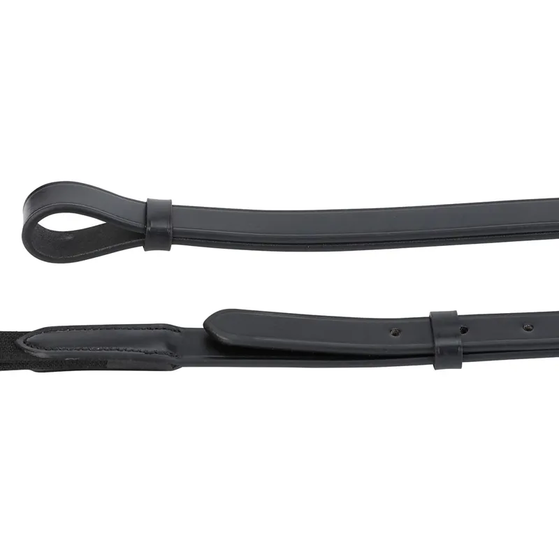 Velociti GARA Leather and Elastic Side Reins - Black-7