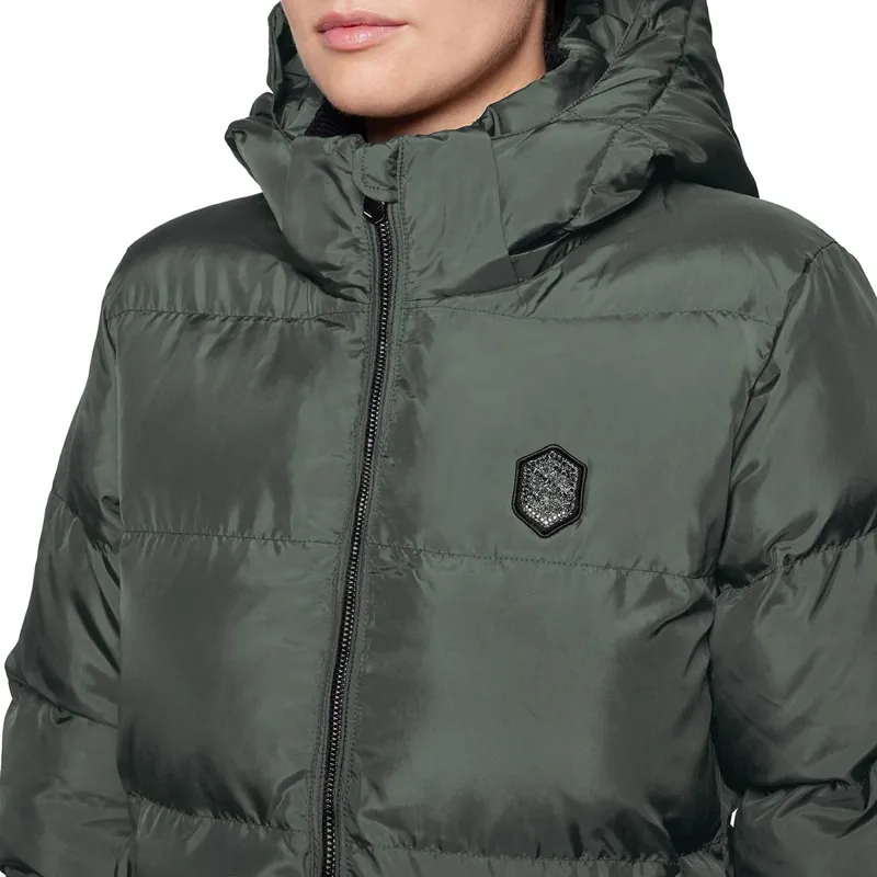 Samshield Sierra Womens Long Puffer Jacket - Dark Forest-1
