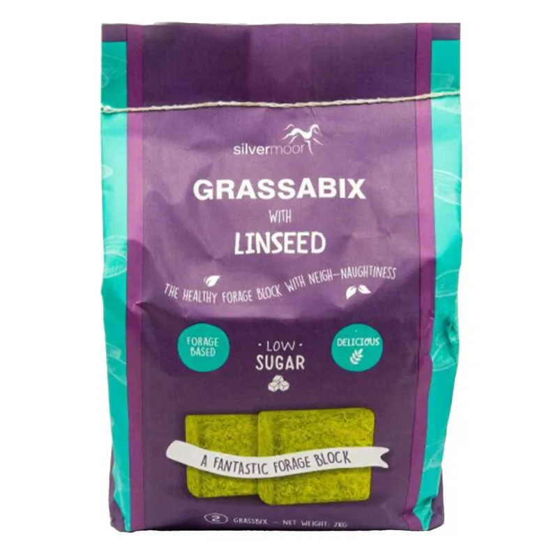 Silvermoor Grassabix Flaxseed Forage Block