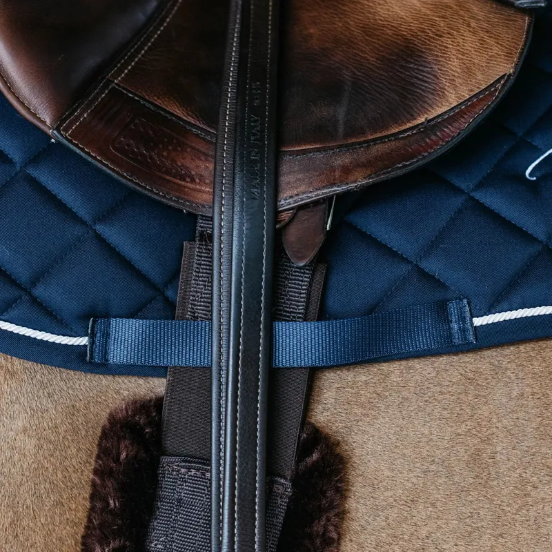 Dy'on Skin-Friendly Jumping Saddle Pad - Navy-2