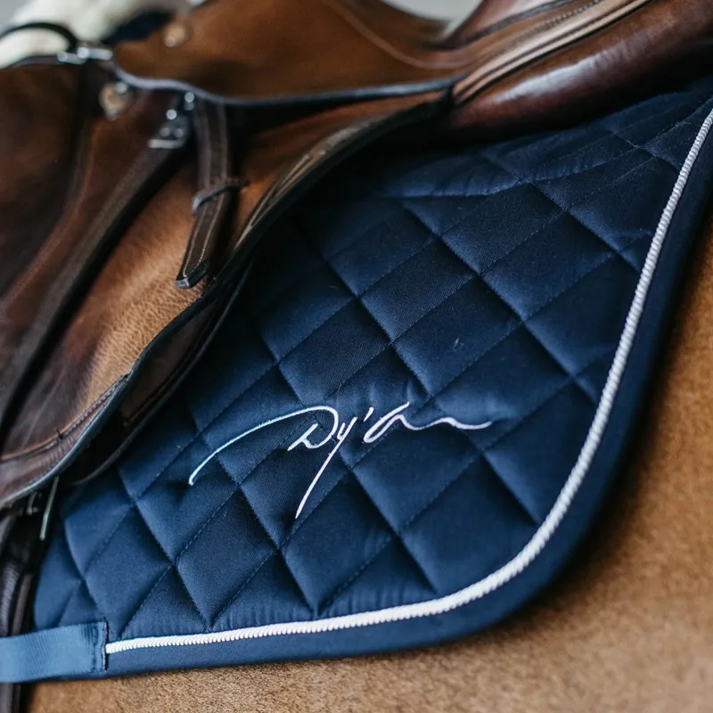 Dy'on Skin-Friendly Jumping Saddle Pad - Navy-1