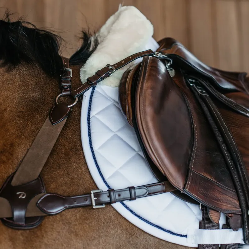 Dy'on Skin-Friendly Jumping Saddle Pad - White-3
