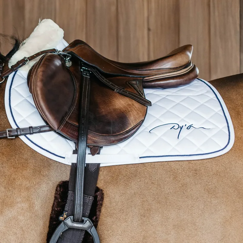 Dy'on Skin-Friendly Jumping Saddle Pad - White-1