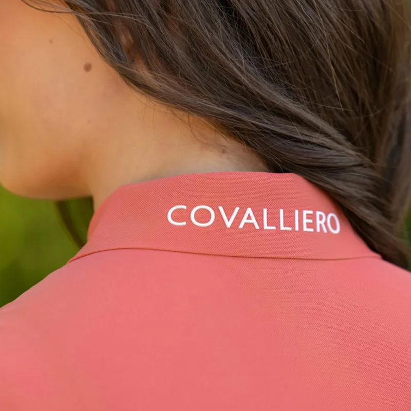 Covalliero Women's Sleeveless Polo - Coral-11