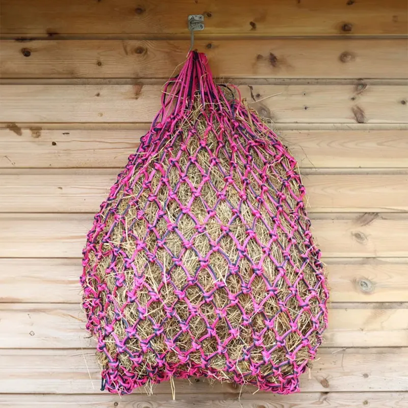 Hy Equestrian Slow Flow Elite Hay Net - Navy/Dark Pink/Light Pink-1