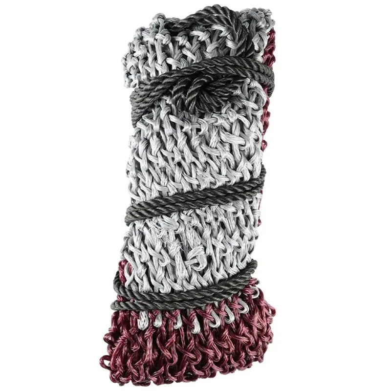 Hy Equestrian Slow Feed Hay Net - Burgundy/Grey