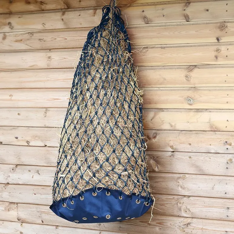 Hy Equestrian Slow Flow Parachute Hay Net - Navy