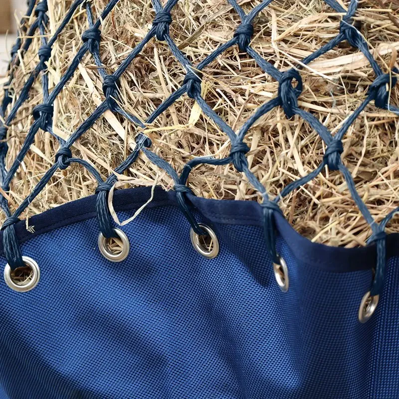 Hy Equestrian Slow Flow Parachute Hay Net - Navy-2