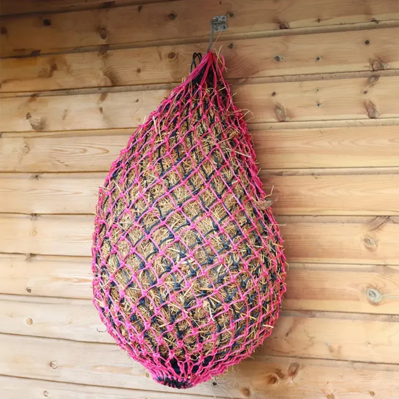 Hy Equestrian Slow Flow Ultra Hay Net - Pink/Navy-1