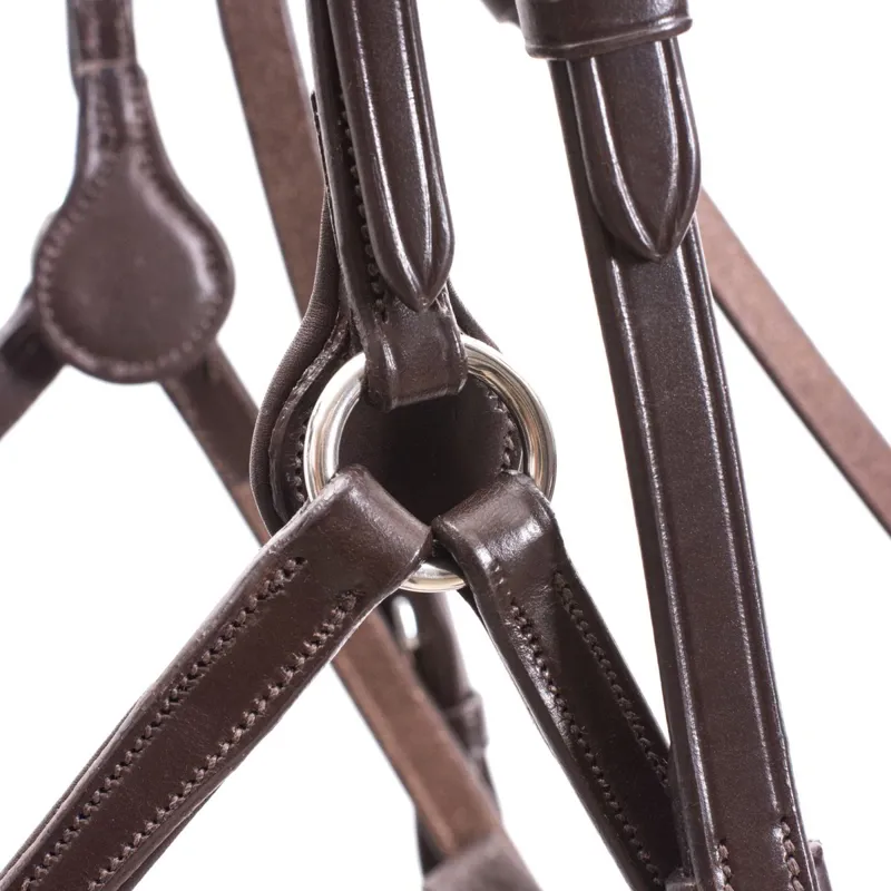 Schockemohle Rio Select Mexican Grackle Bridle - Espresso/Silver-1