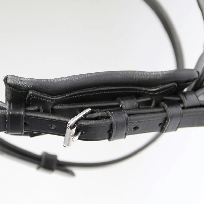 Schockemohle Brantford Anatomic Flash Bridle - Black/Silver-3
