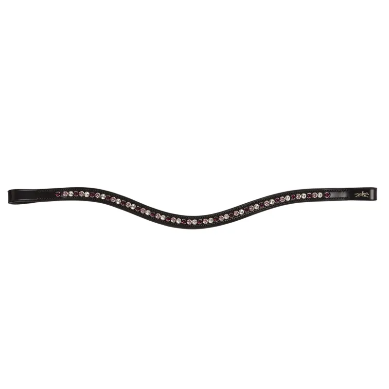 Schockemohle Diamond Select Browband - Black/Berry Shades